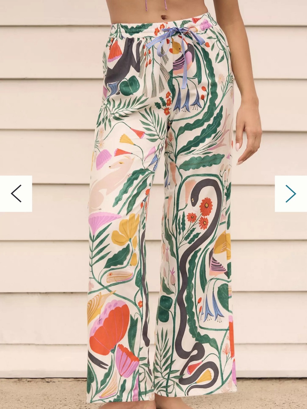 Megan Galante by Anthropologie Botanical Garden Floral Flannel Sleep Pants S - Picture 8 of 16